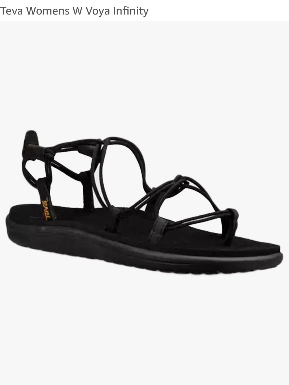 Teva Voya Infinity sandals all black size 8